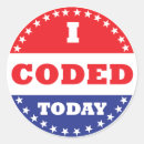 Search for computer programmer stickers Code