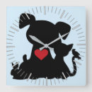 Search for silhouette clocks Pets