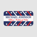 Search for political name tags Stars and stripes