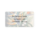 Search for exotic flower return address labels Bird of paradise