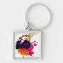 Search for splatter paint keychains Red