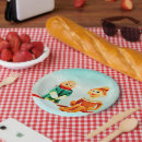 Search for elf christmas plates Red