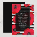 Search for red striped invitations Modern