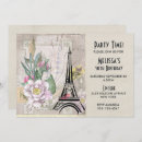 Recherche de tour eiffel vintage invitations Fête d'anniversaire