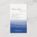 Search for cobalt blue business cards Watercolor