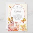 Recherche de rabbit baby shower fille invitations Moderne