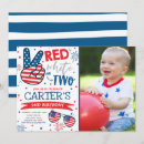 Search for memorial day birthday invitations Red white and blue