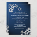 Search for soccer bar bat mitzvah invitations Blue