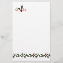 Search for christmas border stationery paper Holly