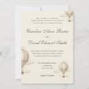 Search for hot air balloon wedding invitations Vintage