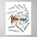 Search for positive words posters Typography