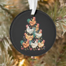 Search for chicken ornaments Santa
