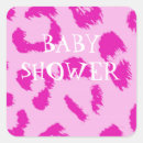 Search for leopard print baby shower stickers Girl