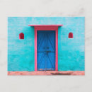 Recherche de porte bleue cartes postales Photographie