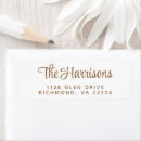 Search for gold script return address labels Chic