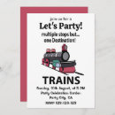 Recherche de locomotive vapeur invitations Mignon