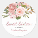 Search for blush gold stickers Sweet 16