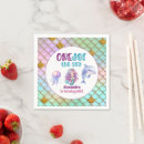 Search for mermaid napkins Pink purple teal