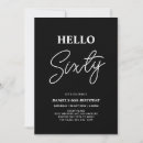 Search for sixty birthday invitations Minimal