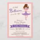 Search for purple ballerina baby shower invitations Pink