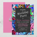 Search for chalkboard pool party invitations Colourful