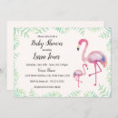 Recherche de flamingo baby shower invitations Rose