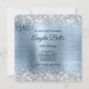 Search for winter 40th birthday invitations Glitter