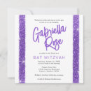 Search for unique bar bat mitzvah invitations Purple