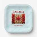 Recherche de canadien assiettes en papier Rouge