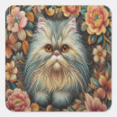 Search for persian cat stickers Floral
