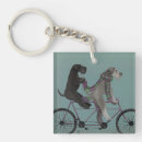 Search for tandem bicycle keychains Dogs on bicycles