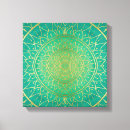 Search for emerald green canvas prints Gold