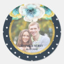 Search for watercolor blue wedding stickers Blue and white