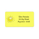 Search for fun in the sun return address labels Yellow