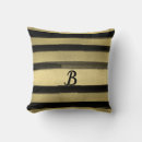 Search for black and gold stripes pillows Chic