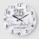 Search for 25th anniversary clocks Keepsake