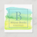 Recherche de lisser cartes visite Aquarelle