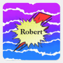 Search for retro superhero stickers Vintage