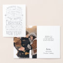 Search for silver foil christmas cards Rustic