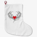 Search for angel christmas stockings Red