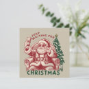 Search for retro santa christmas cards Snow