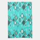 Search for blue diamond tea towels Mid century modern