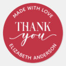 Search for love thank you stickers Homemade