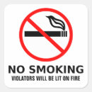 Recherche de non fumeurs autocollants Fumée