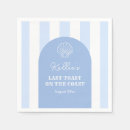 Search for shell napkins Blue and white