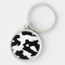 Search for cow spots keychains Black and white