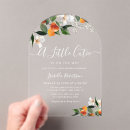 Search for cutie orange baby shower invitations Greenery