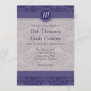 Recherche de royal purple invitations Orné