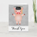 Search for pig thank you cards Funny