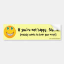 Search for happy bumper stickers Quote